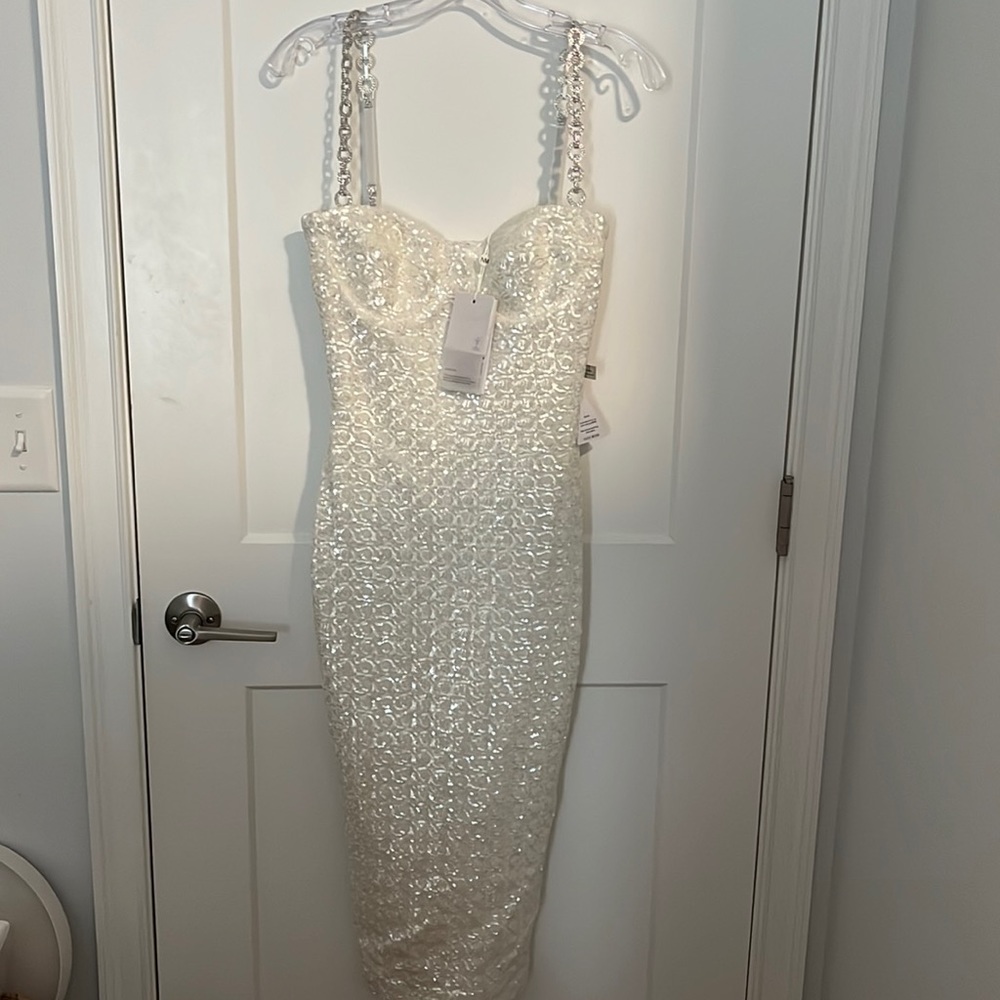Nadine Merabi brand new midi dress.